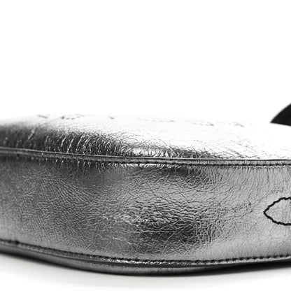 Stella McCartney Metallic Eco Alter Nappa Perforated Logo Convertible Belt Bag Silver 8 of 8