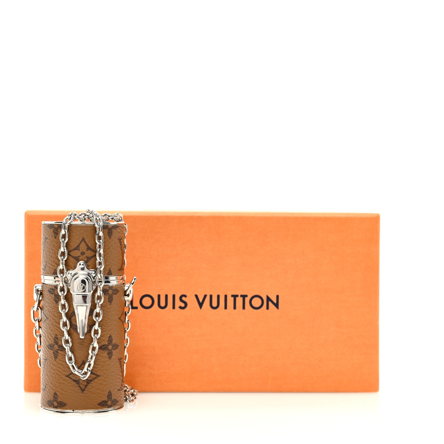 Louis Vuitton Reverse Monogram Chain Lipstick Case 9 of 9