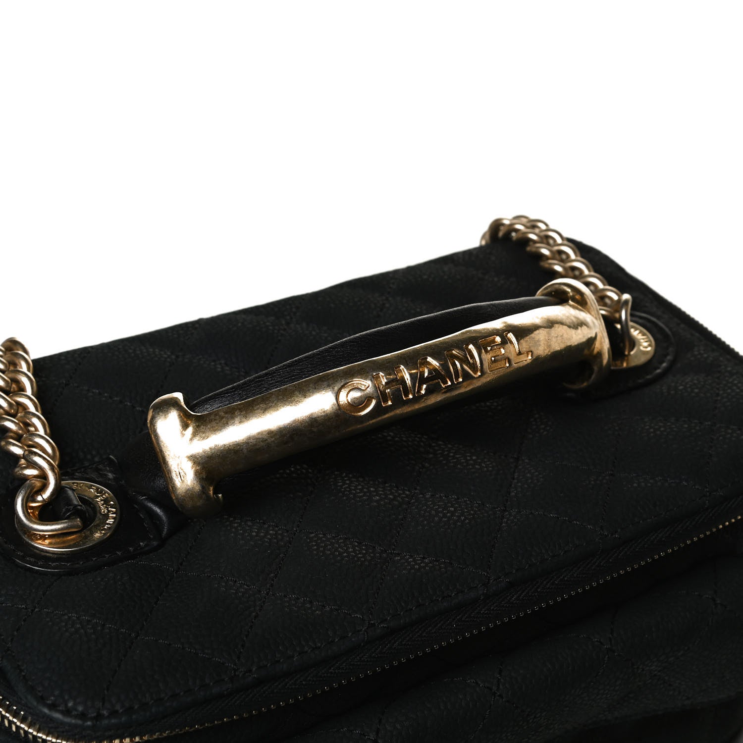 Chanel Iridescent Grained Calfskin Quilted Globe Trotter Vanity Case Black 11 of 16