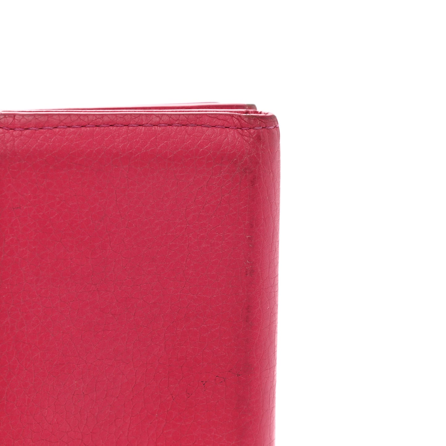 Calfskin Lockmini Wallet Hot Pink