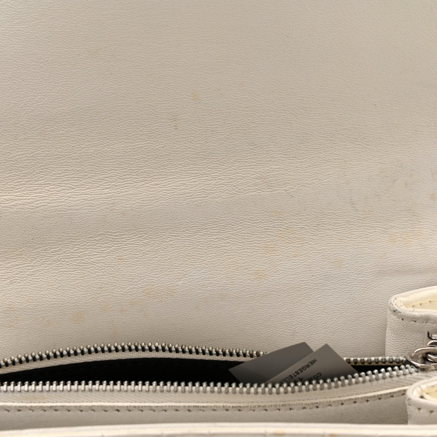 Croc Stamped Patent Palazzo Sultan Shoulder Bag White