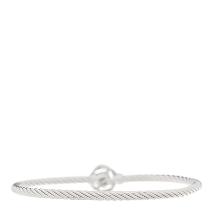 David Yurman Sterling Silver Diamond 3mm Infinity Bracelet 2 of 3