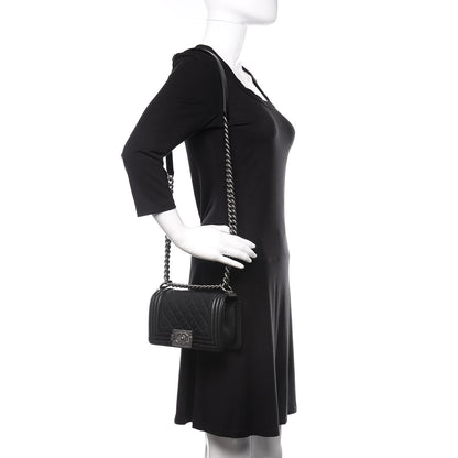 Chanel Caviar Quilted Small Boy Flap Black 2 of 10