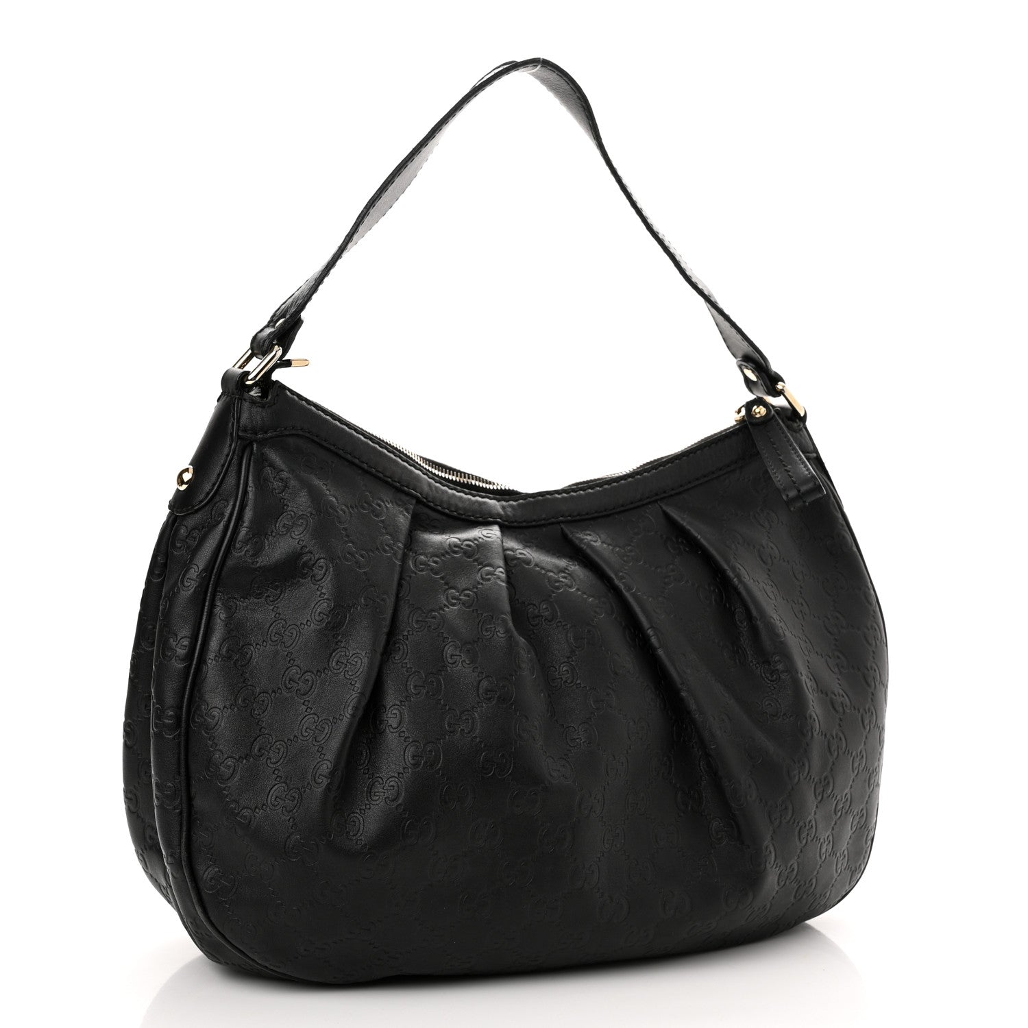 Gucci Guccissima Medium Sukey Hobo Black 2 of 13