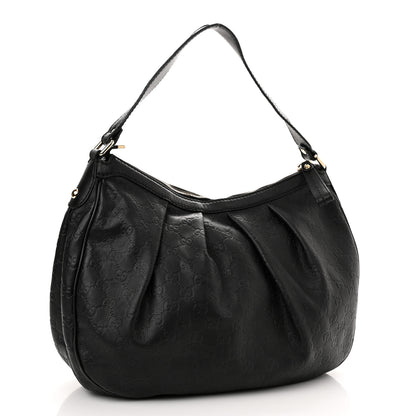 Gucci Guccissima Medium Sukey Hobo Black 2 of 13