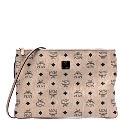 MCM Visetos Crossbody Pouch Beige 1 of 5