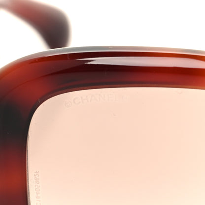 Chanel Acetate Tweed Square Sunglasses 5512 Tortoise Red 7 of 8