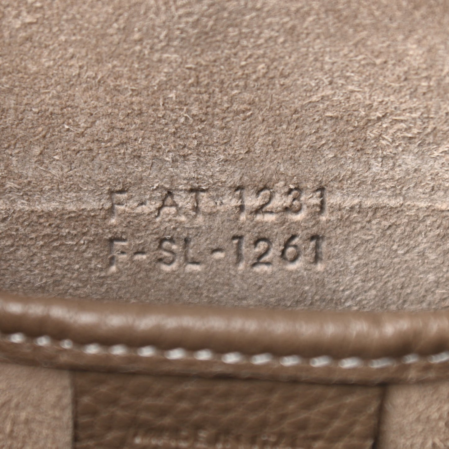 Drummed Calfskin Nano Luggage Souris