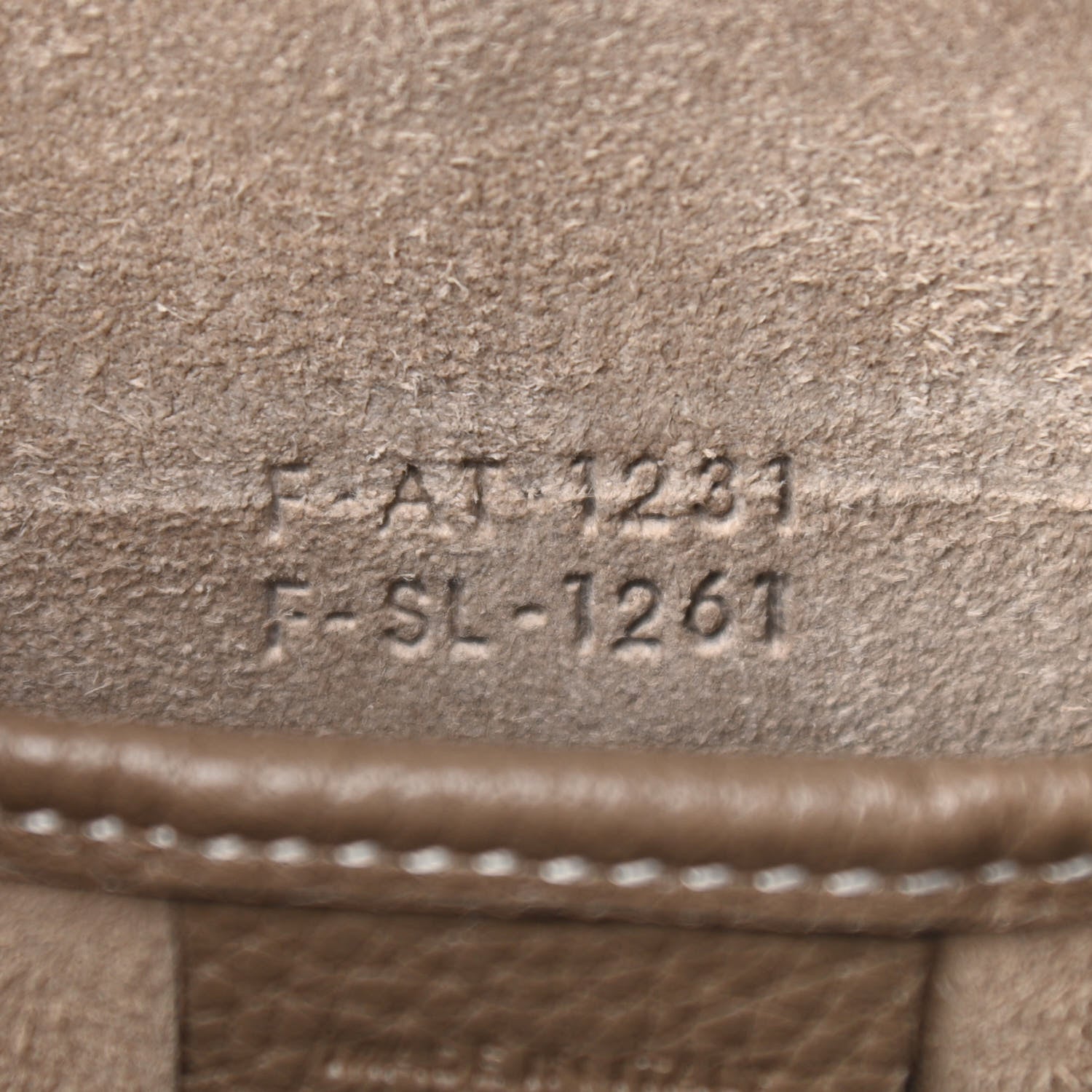 Celine Drummed Calfskin Nano Luggage Souris 8 of 11