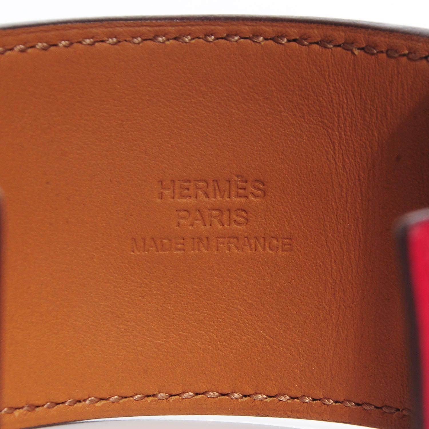 Hermes Epsom Collier de Chien CDC Bracelet Small Rouge Casaque 4 of 6