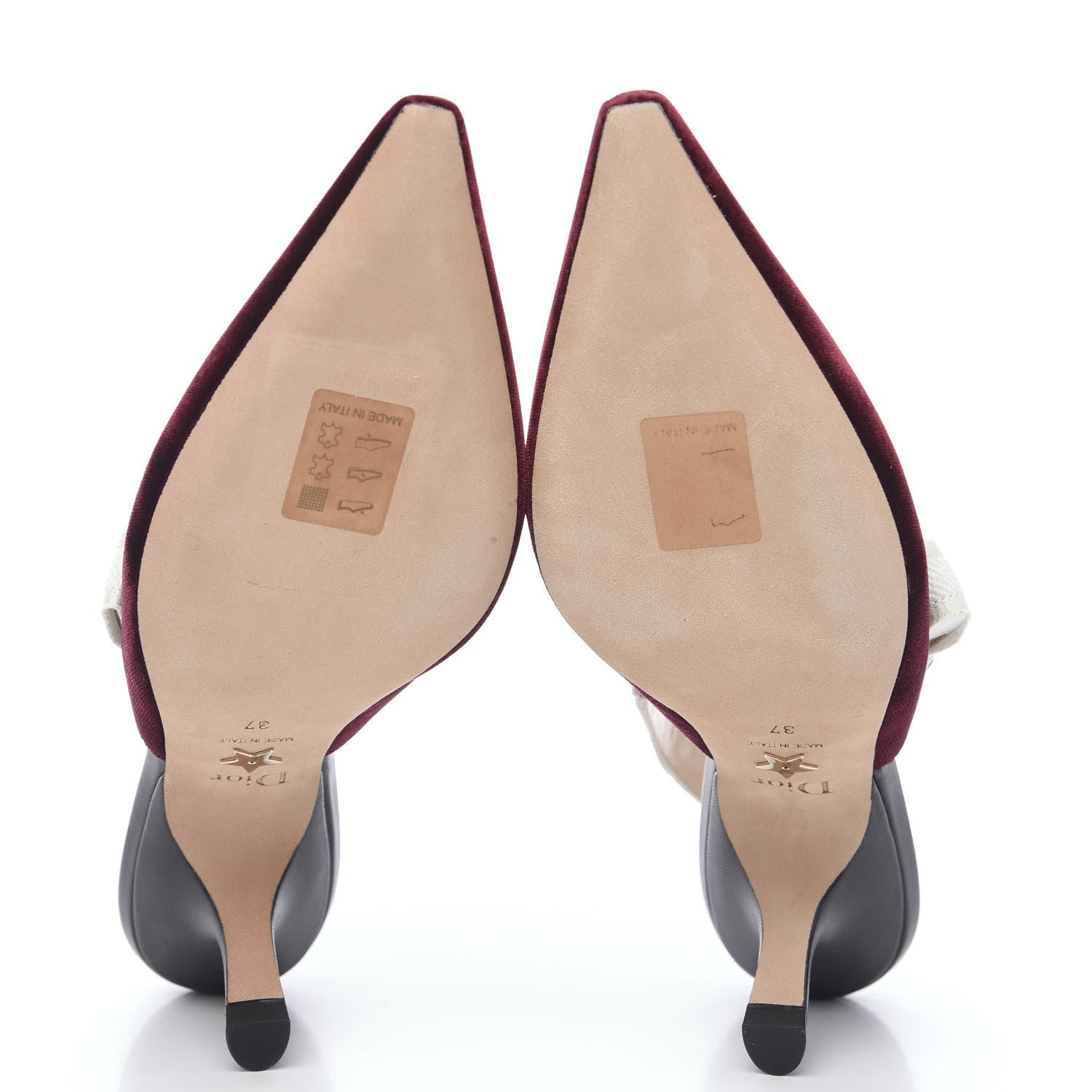 Christian Dior Velvet Ribbon J'Adior Slingback 65mm Pumps 37 Deep Amaranth 5 of 9