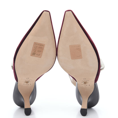 Christian Dior Velvet Ribbon J'Adior Slingback 65mm Pumps 37 Deep Amaranth 5 of 9