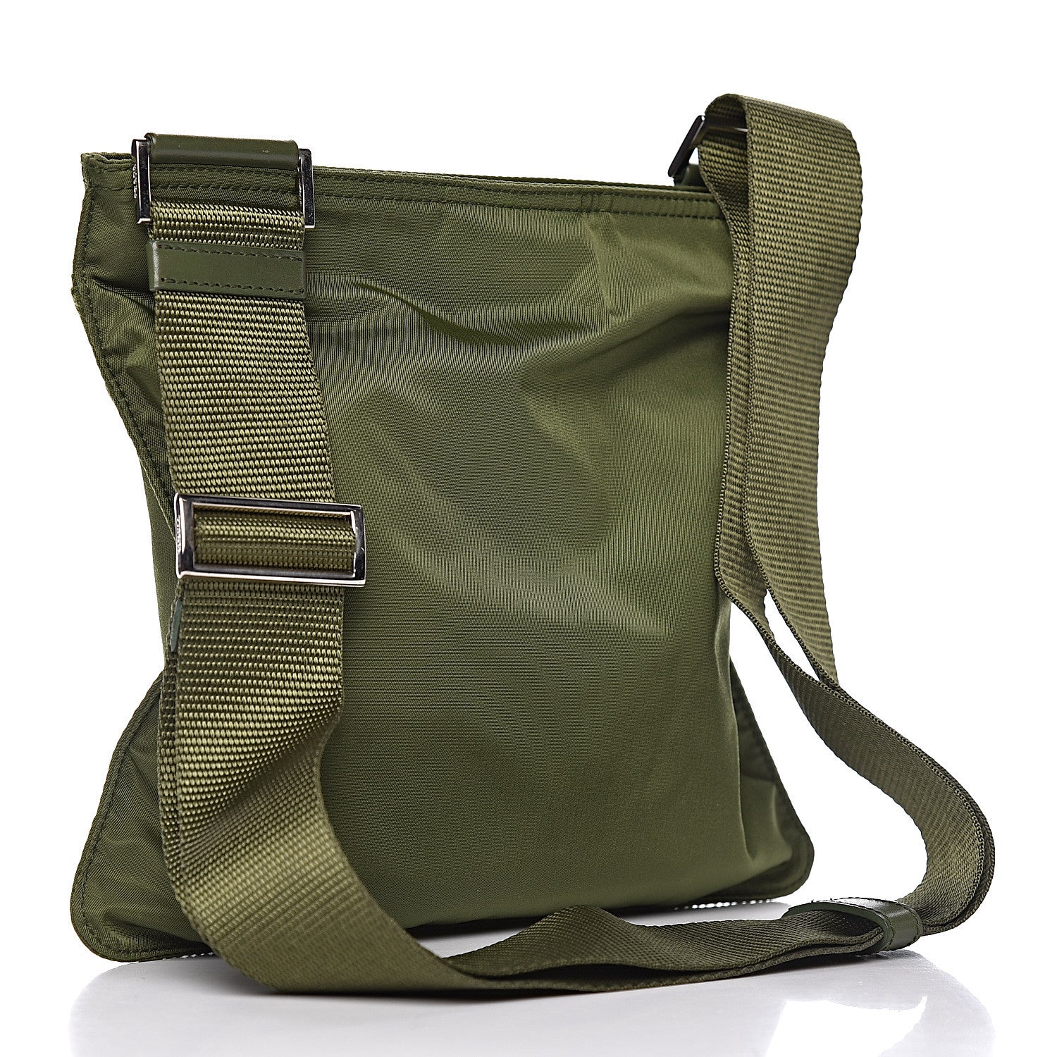 Prada Nylon Vela Sport Small Flat Messenger Bag Army 3 of 10