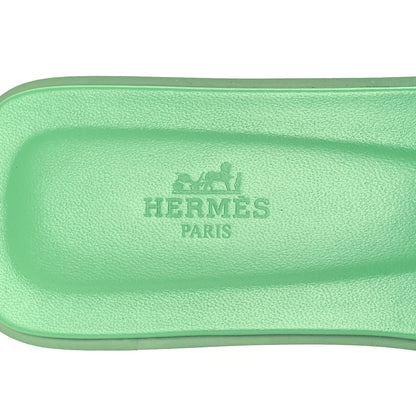 Hermes Epsom Oran Sandals 40.5 Vert Pomme 9 of 11