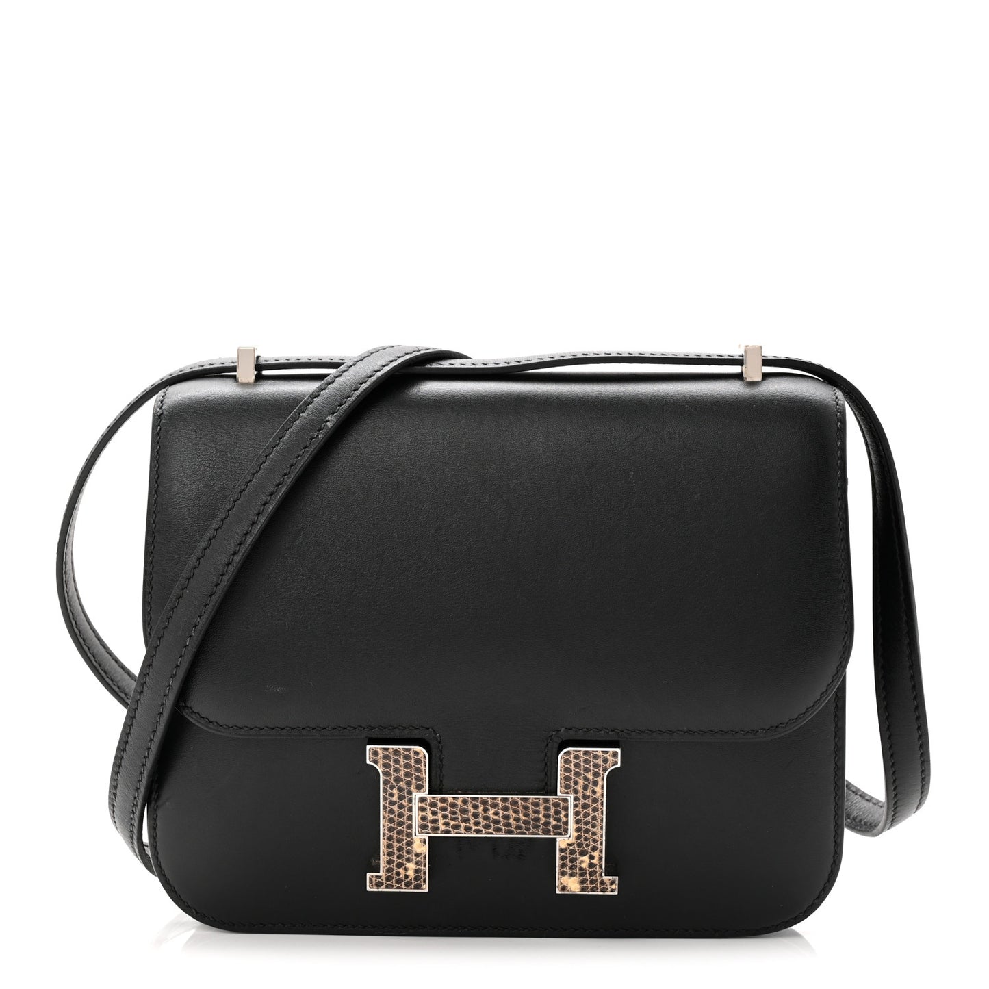 Veau Monsieur Lizard Constance 18 Black Ombre