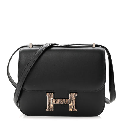 Hermes Veau Monsieur Lizard Constance 18 Black Ombre 1 of 13