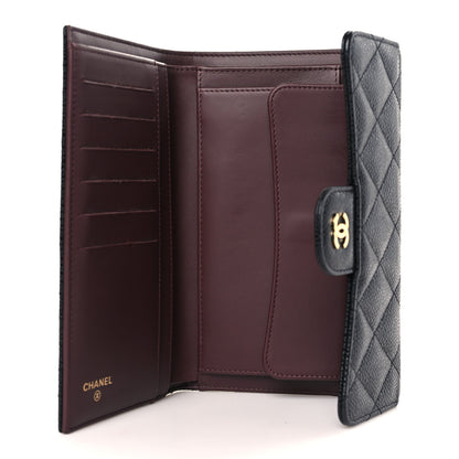 Chanel Caviar Quilted Large Flap Wallet Black 5 of 8