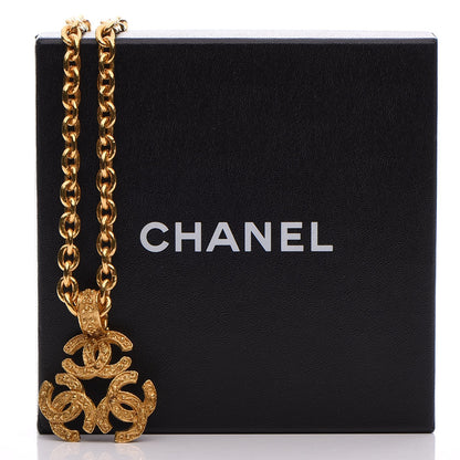 Chanel Triple CC Chain Necklace Gold 9 of 9