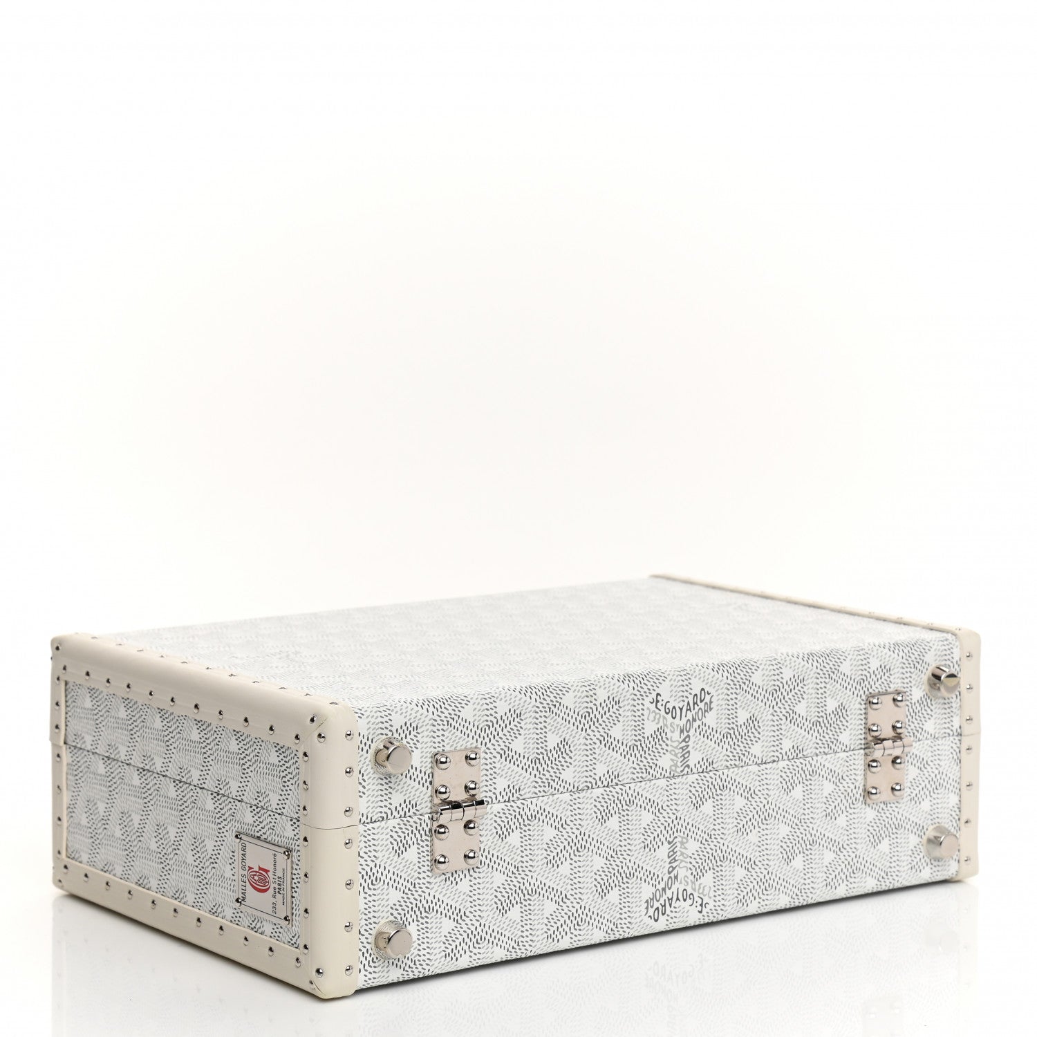 Goyard Goyardine Grand Hotel Trunk White 4 of 11
