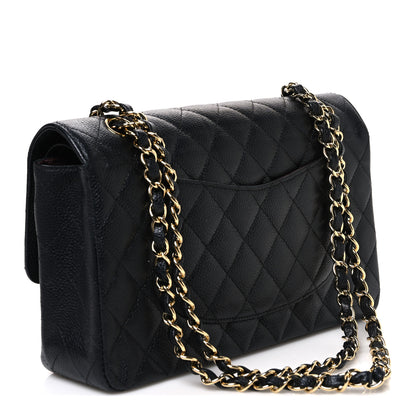 Chanel Caviar Quilted Medium Double Flap Black 2 of 9