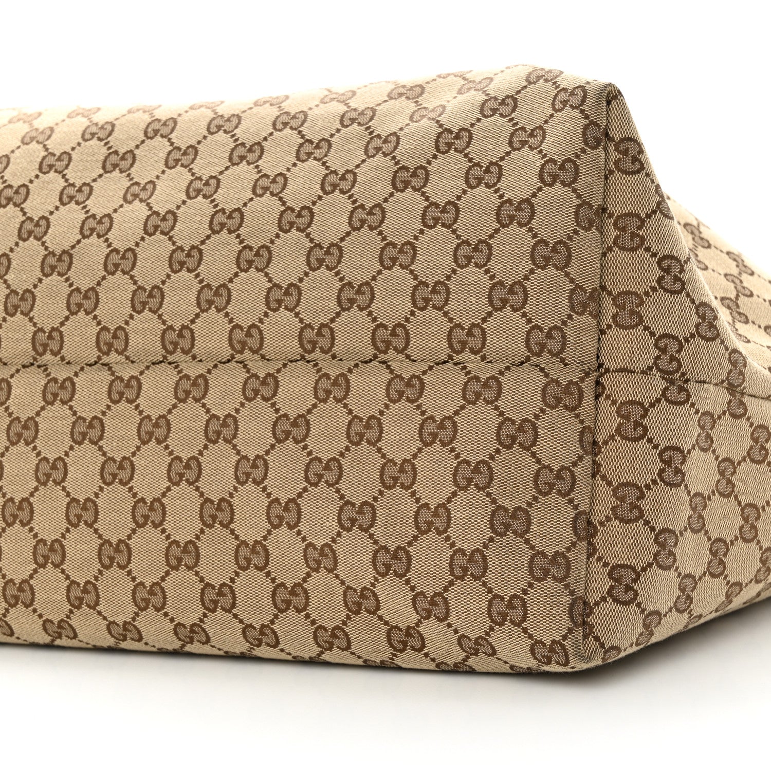 Gucci GG Monogram Patent Oliver Pug Tote Yellow Beige 10 of 21