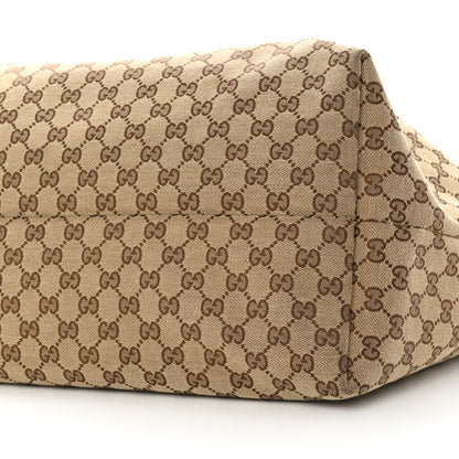Gucci GG Monogram Patent Oliver Pug Tote Yellow Beige 10 of 21