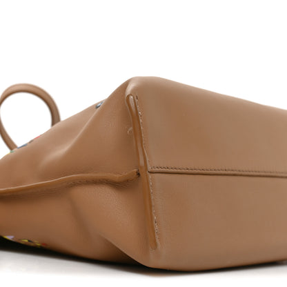 Loewe X Louis Wain Smooth Calfskin Futurist Cats Mini Flamenco Knot Clutch Mocha 8 of 9