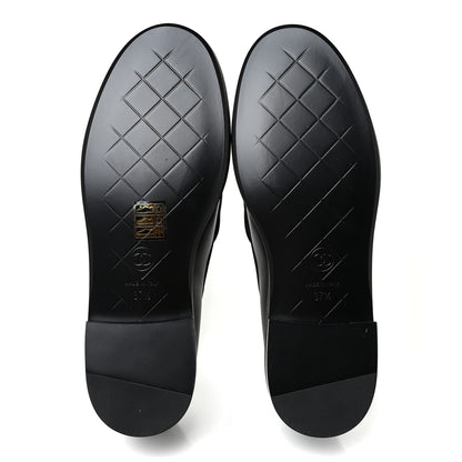 Chanel Lambskin Quilted CC Turnlock Loafers 37.5 Black 5 of 8