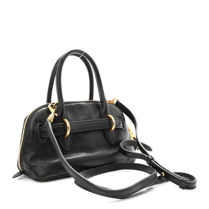 Miu Miu Nappa Mini Aventure Bag Black 3 of 9