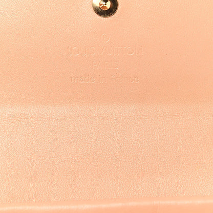 Louis Vuitton Monogram Cherry Blossom Porte-Monnaie Plat Coin Purse Brown 6 of 8