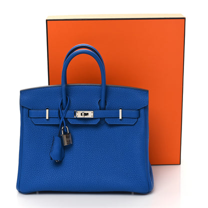 Hermes Togo Birkin 25 Bleu Zellige 12 of 12