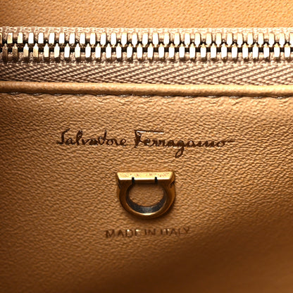 Salvatore Ferragamo Grained Calfskin Suede Small Boxyz Dune 6 of 9