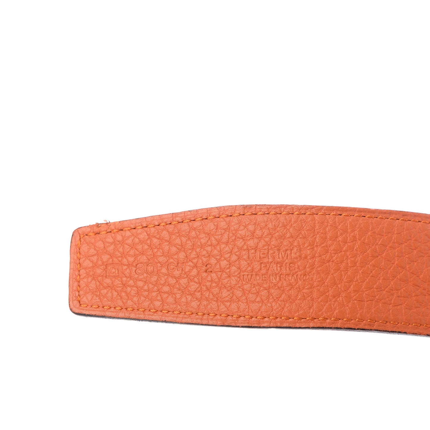 Box Togo 32mm Guilloche H Belt 80 Chocolate Orange
