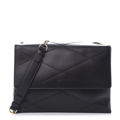 Lanvin Lambskin Quilted Medium Sugar Flap Shoulder Bag Black 1 of 13