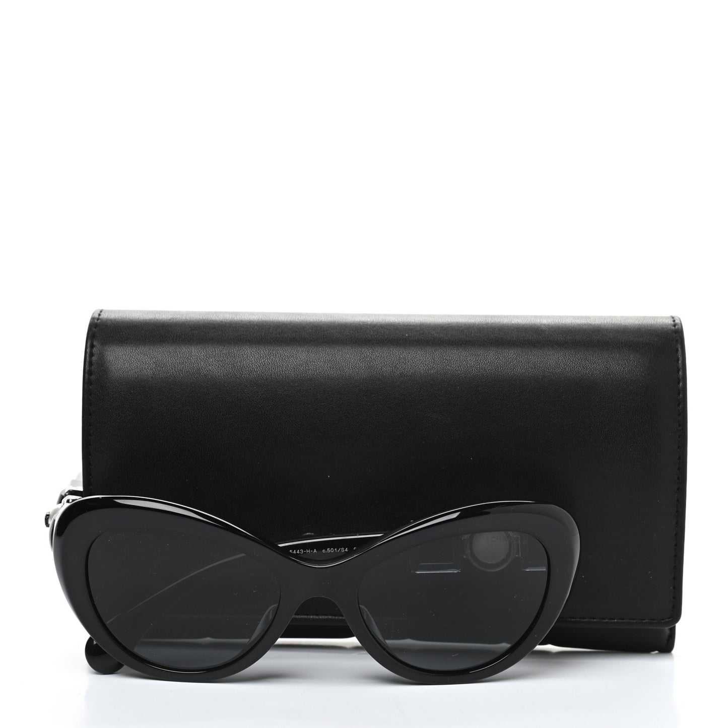 Acetate Pearl Butterfly Sunglasses 5445-H-A Black