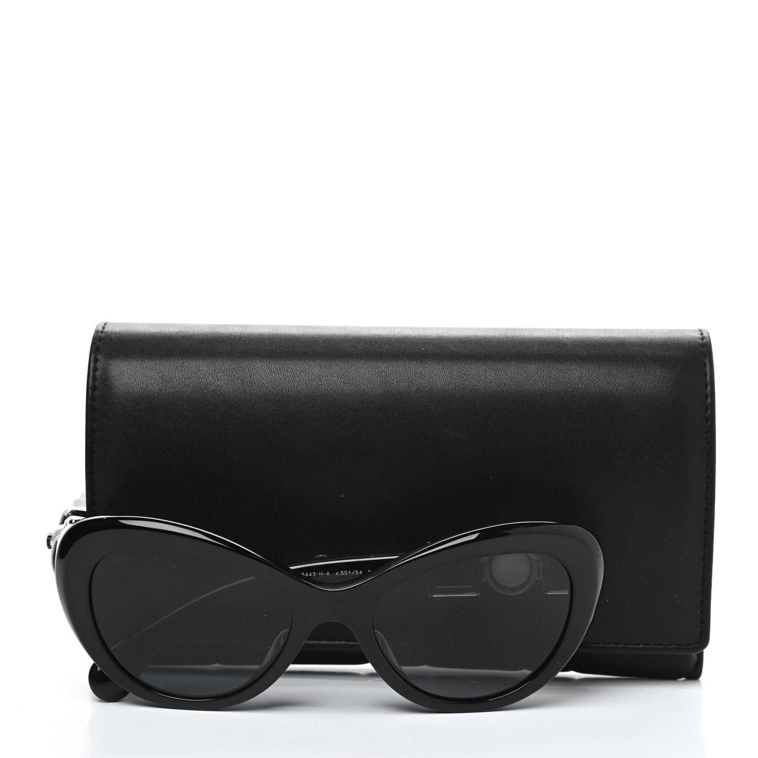 Chanel Acetate Pearl Butterfly Sunglasses 5445-H-A Black 7 of 7