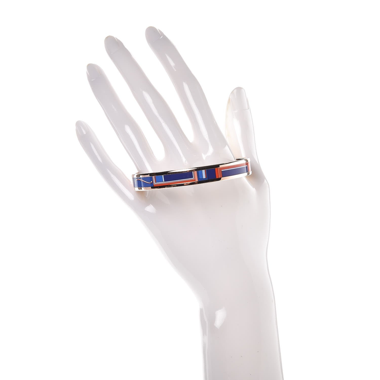 Hermes Enamel Printed Narrow Bracelet 65 2 of 6
