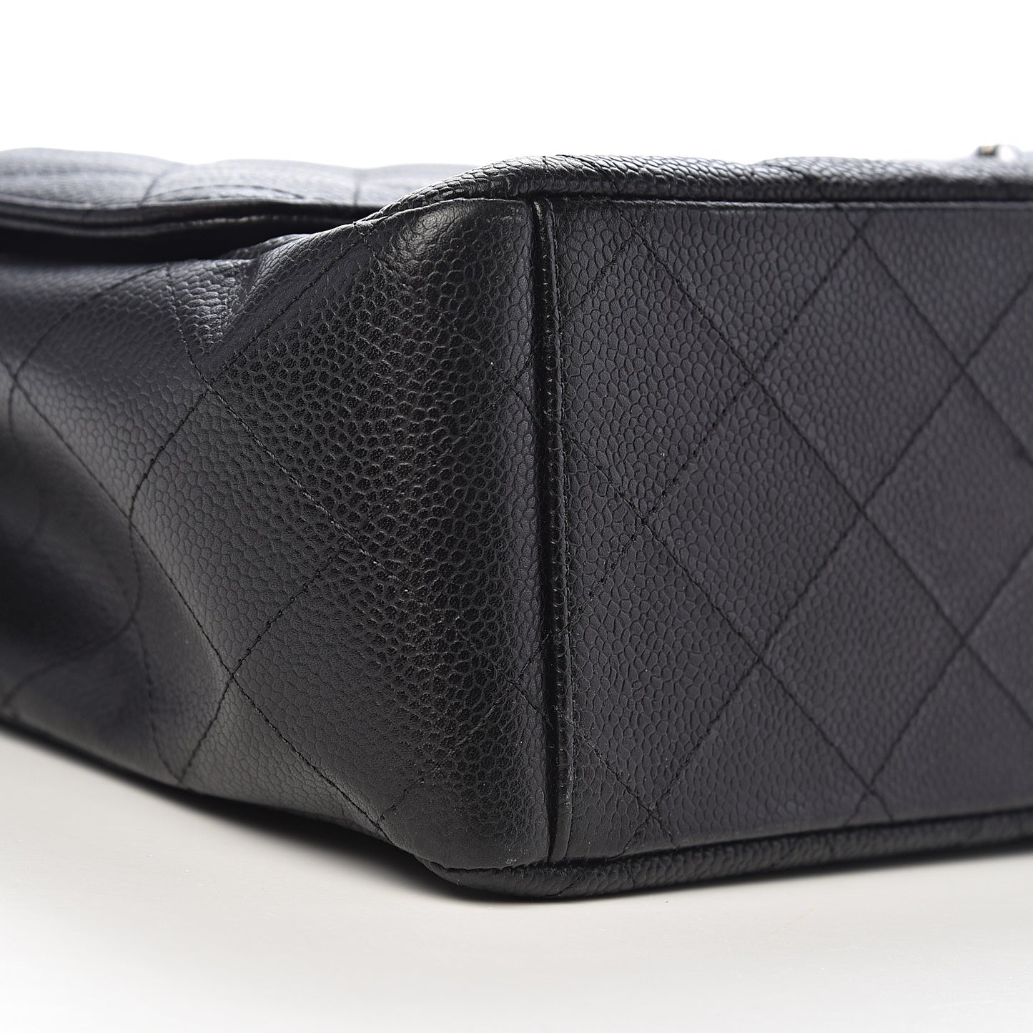 Caviar Quilted Maxi Double Flap Black
