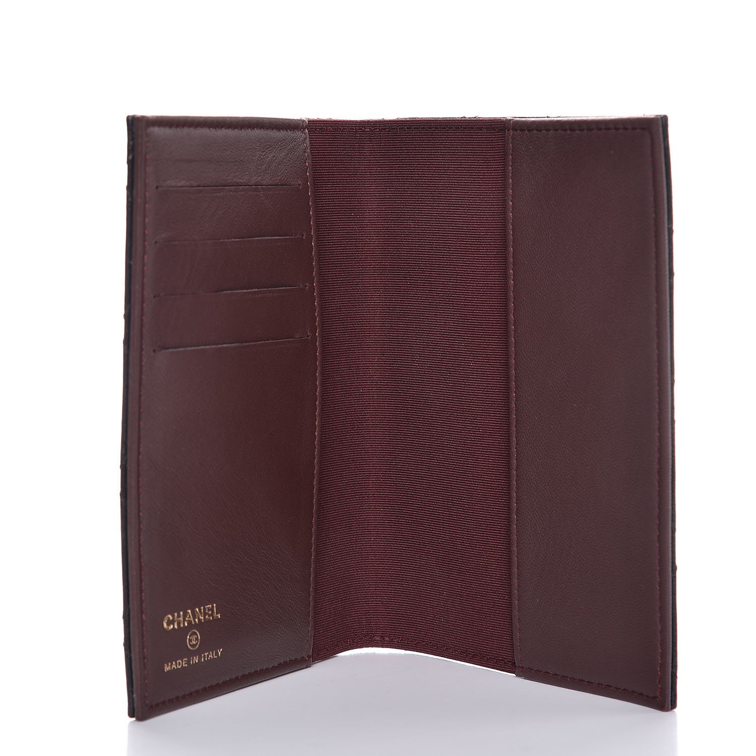Chanel Lambskin Quilted Passport Holder Black 7 of 7