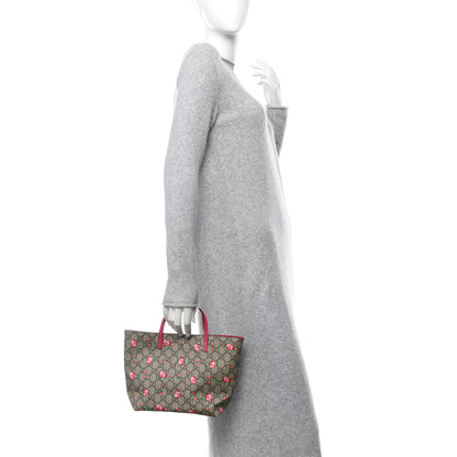 Gucci GG Supreme Monogram Kids Rosebud Tote Pink 2 of 10