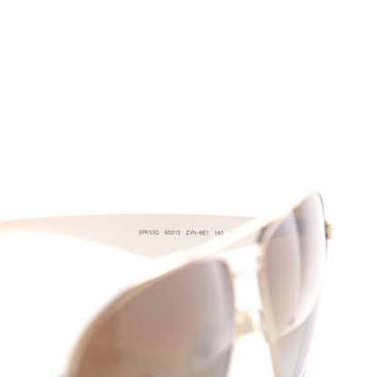 Prada Gradient Aviator Sunglasses SPR53Q White 5 of 7