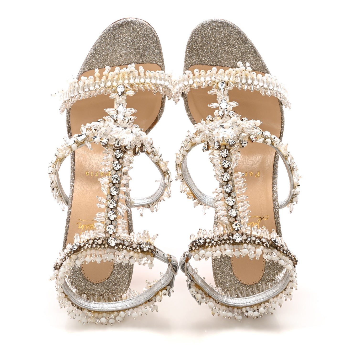 Glitter Mini Devibroda 100 Sandals 38 Silver