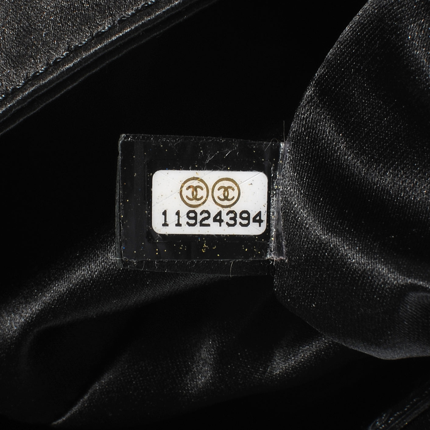 Satin Flap Clutch Black