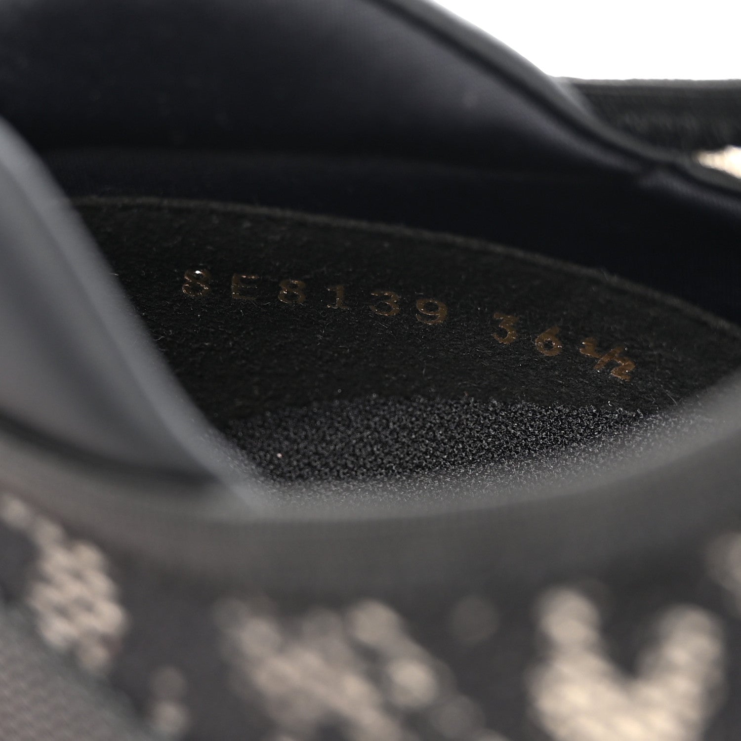 Fendi X SARAH COLEMAN Mesh FF Vertigo Runner Slip On Sneakers 36.5 Black 10 of 13