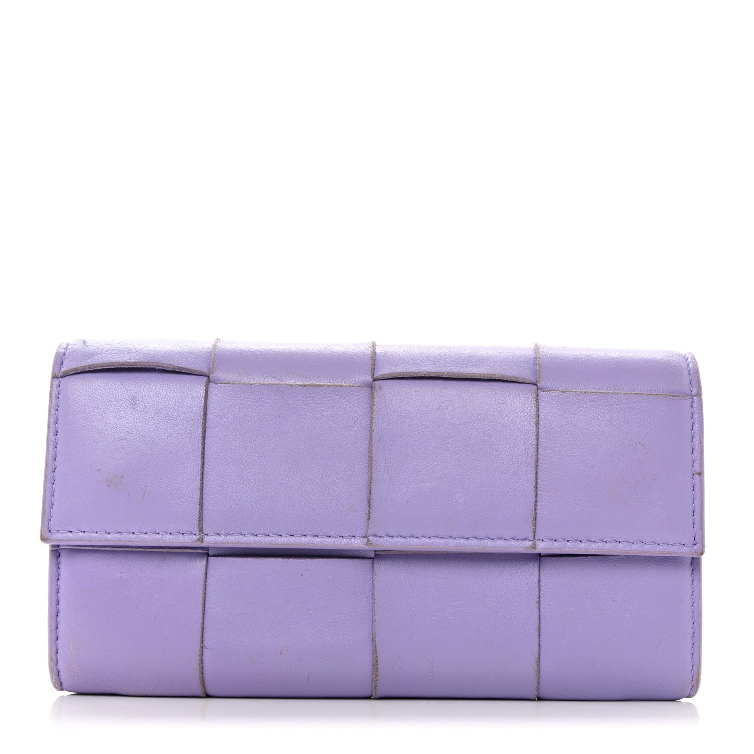 Bottega Veneta Nappa Maxi Intrecciato Flap Wallet Wisteria 1 of 10