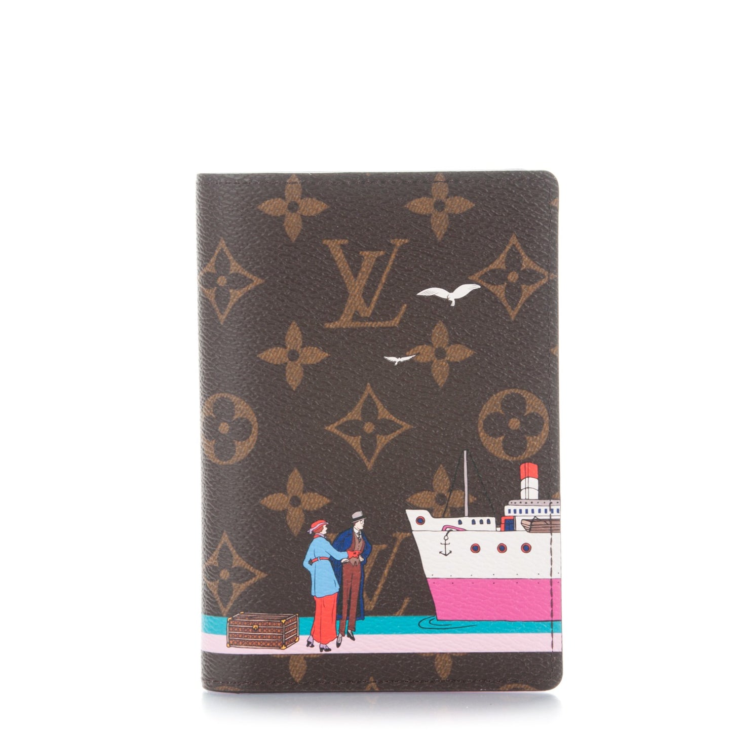 Monogram 2016 Christmas Animation Passport Cover Rose Ballerine