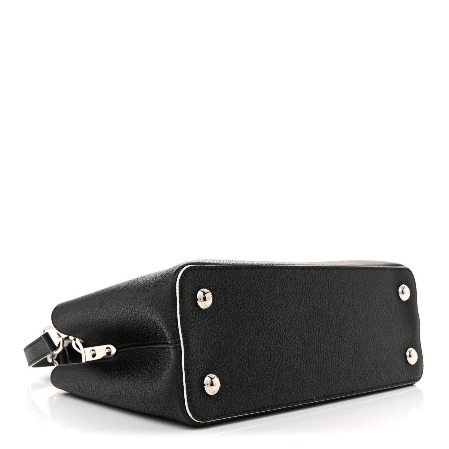 Louis Vuitton Taurillon Stitched Xoxo Capucines PM Black 4 of 9