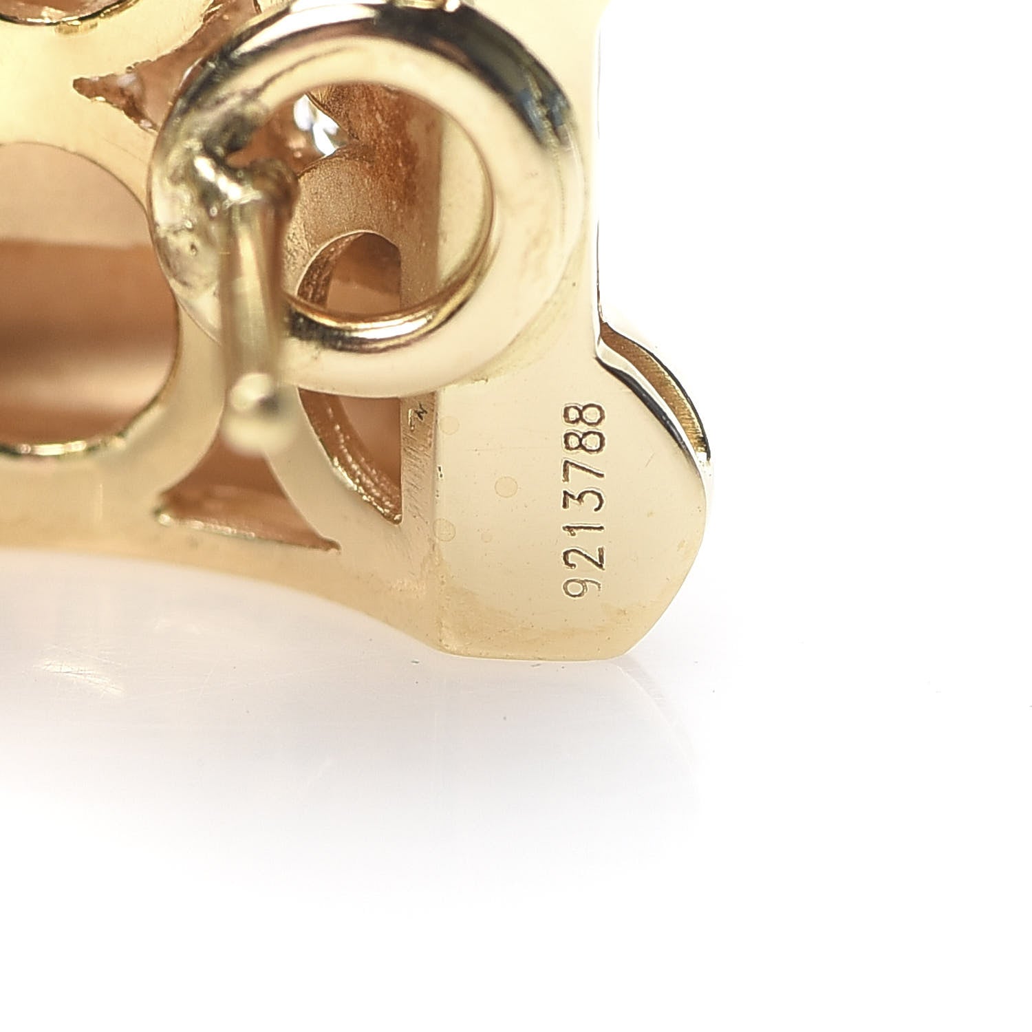 Chopard 18K Yellow Gold Diamond La Strada Earrings 5 of 7