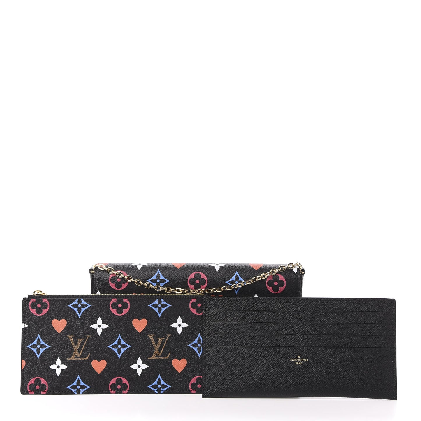 Game On Felicie Chain Wallet Black