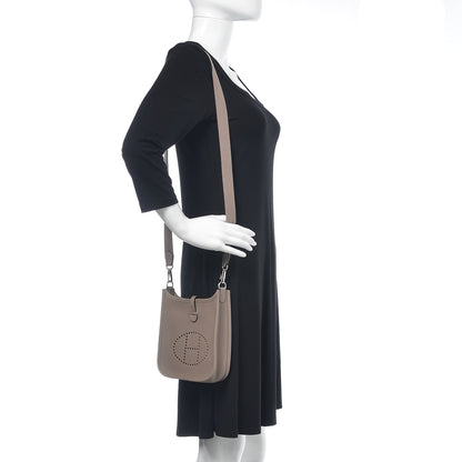 Hermes Taurillon Clemence Evelyne TPM Gris Asphalt 2 of 10